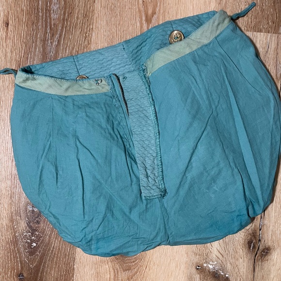 True 1950’s vintage two piece bikini retro 60s teal pinup swimsuit XS S vlv MCM - Picture 4 of 4